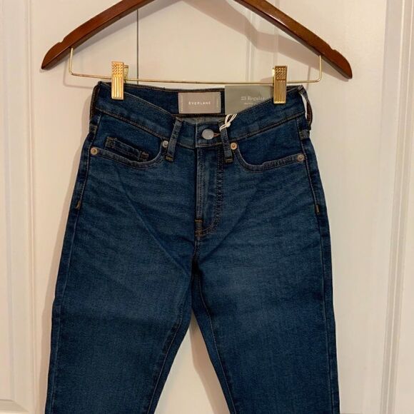 Everlane Jeans Mid Rise Skinny Medium Wash Ankle Length Size 23 New - Picture 3 of 10